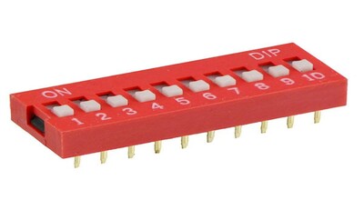 10 Way DIP DIL Red PCB Switch: a reliable solution for precision circuit control