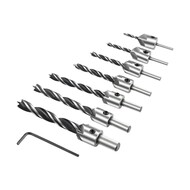 7PCS Round Shank 5 Flute Wood Countersink Drill Bit Set for Wood Screw 7PCS Round Shank 5 Flute Wood Countersink Drill Bit Set for Wood Screw
