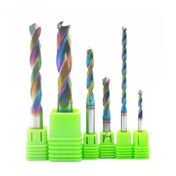 Solid Carbide Drill Bit 60/90/120 Degree DLC Colorful Coating Spotting Drill Bit for Aluminum Solid Carbide Drill Bit 60/90/120 Degree DLC Colorful Coating Spotting Drill Bit for Aluminum