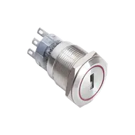 2 position 3 positions metal plastic circular illuminatied key lock switch with LED 2 position 3 positions metal plastic circular illuminatied key lock switch with LED