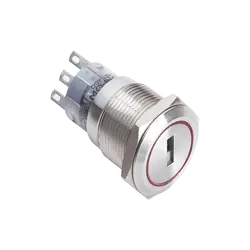2 position 3 positions metal plastic circular illuminatied key lock switch with LED 2 position 3 positions metal plastic circular illuminatied key lock switch with LED