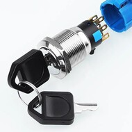 19mm key switch 3pin 6pin 1NO1NC 2NO2NC 3 position 3~250VAC/DC Mechanical button remote control switch 19mm key switch 3pin 6pin 1NO1NC 2NO2NC 3 position 3~250VAC/DC Mechanical button remote control switch
