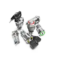Wholesale Metal key switch 16/19/22mm 1NO1NC 2 NO 2NC 220VAC Illuminated Key Stop Metal Button Switches Wholesale Metal key switch 16/19/22mm 1NO1NC 2 NO 2NC 220VAC Illuminated Key Stop Metal Button Switches