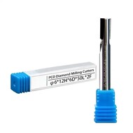 PCD 2 Flute Diamond Milling Cutter Aluminum Alloy High Gloss Cutting Cutter NC Machining Tool Router Bit End Mill PCD 2 Flute Diamond Milling Cutter Aluminum Alloy High Gloss Cutting Cutter NC Machining Tool Router Bit End Mill