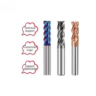 Factory Custom Tungsten Steel Solid Carbide CNC Milling Cutter Tools 4 Flute Square End Mills for Stainless Steel & Cast Iron Factory Custom Tungsten Steel Solid Carbide CNC Milling Cutter Tools 4 Flute Square End Mills for Stainless Steel & Cast Iron