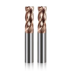 4-flute Flat End Mills Hrc55 Tungsten Carbide Cemented Hard Alloy Milling Cutter Tool for Metal Cnc Tungsten