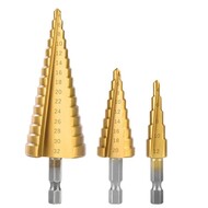 4-32mm HSS Titanium Step Pagoda Drill Bit Conical Stage Drill for Metal Wood High Speed Stepped Drill Power Tools 4-32mm HSS Titanium Step Pagoda Drill Bit Conical Stage Drill for Metal Wood High Speed Stepped Drill Power Tools