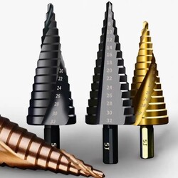 High Hardness Metal Super Hard Expansion Cone Metal Multi-function Drill Bit Industrial Grade Hexagonal Shank Pagoda Drill Bit High Hardness Metal Super Hard Expansion Cone Metal Multi-function Drill Bit Industrial Grade Hexagonal Shank Pagoda Drill Bit