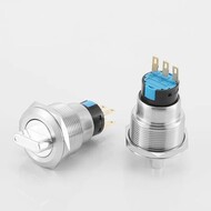 Factory price 5a Rotary Switch Push button 250V stainless steel 1NO1NC knob switch Factory price 5a Rotary Switch Push button 250V stainless steel 1NO1NC knob switch