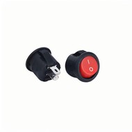 high quality round red top SPST button switch 6A 250VAC 2pins ON OFF Round Rocker Switches high quality round red top SPST button switch 6A 250VAC 2pins ON OFF Round Rocker Switches