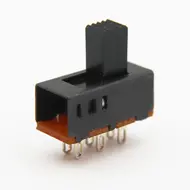 Slide switch 3 pins black button base 0.5A250v Slide switch 3 pins black button base 0.5A250v