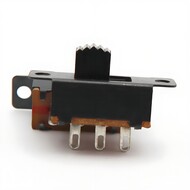 Slide switch 3pins ON OFF with slide button metal base Slide switch 3pins ON OFF with slide button metal base