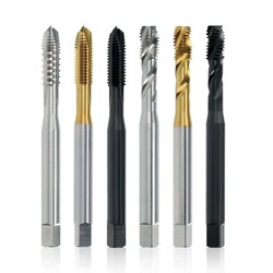 High Performance DIN371 Machine Spiral Tap M1-M30 Full Size DIN376 Spiral Pointed Tap TIN Coating High Performance DIN371 Machine Spiral Tap M1-M30 Full Size DIN376 Spiral Pointed Tap TIN Coating