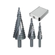 3Pcs Metric Three Flats Shank Spiral Flute HSS Step Drill Bit with Chip-Breaker for Sheet Metal Wood Plastic Drilling 3Pcs Metric Three Flats Shank Spiral Flute HSS Step Drill Bit with Chip-Breaker for Sheet Metal Wood Plastic Drilling