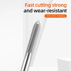 HSS Alloy Steel Hand Screw Thread Metric Plug Tap Screw Taps Drill Bit Set Straight Flute Thread Screw Tap HSS Alloy Steel Hand Screw Thread Metric Plug Tap Screw Taps Drill Bit Set Straight Flute Thread Screw Tap