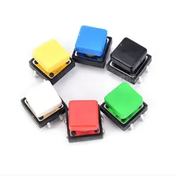Tactile Push Button Switch Tactile Switches Momentary Micro Switch Button + Tact Cover Tactile Push Button Switch Tactile Switches Momentary Micro Switch Button + Tact Cover