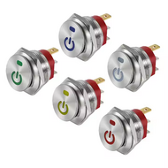 Dial Switch 22m Customized Power Logo metal push button switch illuminate Dial Switch 22m Customized Power Logo metal push button switch illuminate