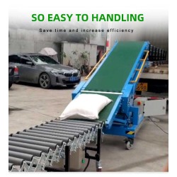 Motorized Belt Conveyor System with Hydraulic Truck Container Vehicle Loading Unloading Motorized Belt Conveyor System with Hydraulic Truck Container Vehicle Loading Unloading