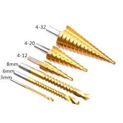 6PC Pagoda Drill titanium Step Drill Bit Set Saw Tooth Drill Bits 10Pcs 6PC Pagoda Drill titanium Step Drill Bit Set Saw Tooth Drill Bits 10Pcs