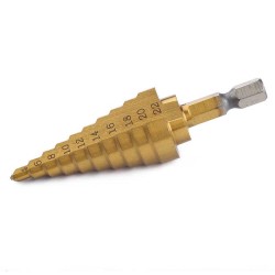 bearing steel  4-22mm hexagon shank step drill pagoda bit metal reamer 10Pcs bearing steel  4-22mm hexagon shank step drill pagoda bit metal reamer 10Pcs