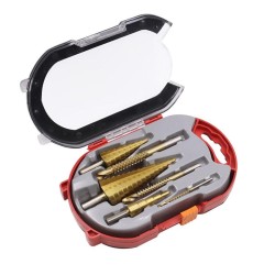 6Pcs Step Drill Bit Saw Drill Bit Set Titanium Milling Cutter 4-12 4-20 4-32mm 3 6 8mm For Woodworking Metal Core Hole Opener 6Pcs Step Drill Bit Saw Drill Bit Set Titanium Milling Cutter 4-12 4-20 4-32mm 3 6 8mm For Woodworking Metal Core Hole Opener
