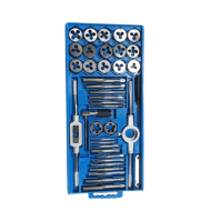 Tap And Die Set High Speed Steel  M3-M12 Tap Wrenches And Die Set Hand Taps And Round Die Set Metric Standard 40 Pcs Per Set Tap And Die Set High Speed Steel  M3-M12 Tap Wrenches And Die Set Hand Taps And Round Die Set Metric Standard 40 Pcs Per Set
