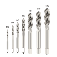 M3*0.5mm Non-coating  Spiral Flute Tap Screw Thread for Metal Tapping M3*0.5mm Non-coating  Spiral Flute Tap Screw Thread for Metal Tapping
