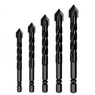 Tile Drill Bit Set - Hex Handle, Impact, Concrete & Glass. 5PCS  Tile Drill Bit Set - Hex Handle, Impact, Concrete & Glass. 5PCS
