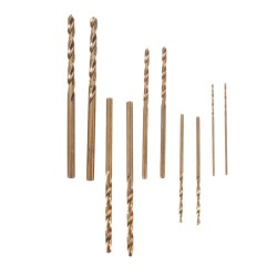 Socoje 10pcs  M35 Cobalt Twist Drill Bit Set 1/1.5/2/2.5/3mm High Speed Steel Drill Bits Socoje 10pcs  M35 Cobalt Twist Drill Bit Set 1/1.5/2/2.5/3mm High Speed Steel Drill Bits