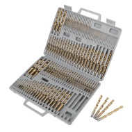 Socoje 115pcs Titanium Plating Twist Drill Bit Set 1/16-1/2 Inch Round Shank Twist Drill For Quick Wood Metal Drilling Socoje 115pcs Titanium Plating Twist Drill Bit Set 1/16-1/2 Inch Round Shank Twist Drill For Quick Wood Metal Drilling