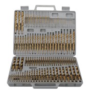 Socoje 115pcs Titanium Plating Twist Drill Bit Set 1/16-1/2 Inch Round Shank Twist Drill For Quick Wood Metal Drilling Socoje 115pcs Titanium Plating Twist Drill Bit Set 1/16-1/2 Inch Round Shank Twist Drill For Quick Wood Metal Drilling