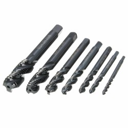 Socoje 7pcs M3-M12  Nitriding Coated Screw Tap Metric Right Hand Spiral Screw Thread Tap Socoje 7pcs M3-M12  Nitriding Coated Screw Tap Metric Right Hand Spiral Screw Thread Tap