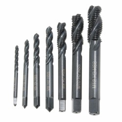 Socoje 7pcs M3-M12  Nitriding Coated Screw Tap Metric Right Hand Spiral Screw Thread Tap Socoje 7pcs M3-M12  Nitriding Coated Screw Tap Metric Right Hand Spiral Screw Thread Tap