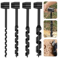Hand Drill Carbon Steel Manual Auger Drill Portable Manual Survival Drill Bit Self-Tapping Survival Wood Punch Tool 4 Size Options Available Hand Drill Carbon Steel Manual Auger Drill Portable Manual Survival Drill Bit Self-Tapping Survival Wood Punch Tool 4 Size Options Available
