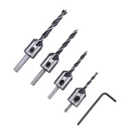 Countersink Drill Bit Set Chamfer Drill 4pcs 3mm-6mm   Countersink Drill Bit Set Chamfer Drill 4pcs 3mm-6mm
