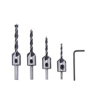 Countersink Drill Bit Set Chamfer Drill 4pcs 3mm-6mm   Countersink Drill Bit Set Chamfer Drill 4pcs 3mm-6mm