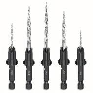 Countersink drill bit Set With 1 Hex Wrench Woodworking Countersink Bit 5PCS Countersink drill bit Set With 1 Hex Wrench Woodworking Countersink Bit 5PCS
