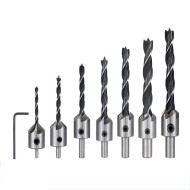 3mm-10mm  Countersink Drill Bit Set Reamer Woodworking Chamfer Drill 7PCS  3mm-10mm  Countersink Drill Bit Set Reamer Woodworking Chamfer Drill 7PCS
