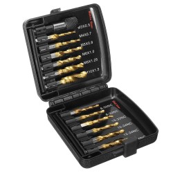 M3-M10 Metric Screw Thread Tap Drill Bits Set Hex Shank Drill Bit Hand Tools with Joint Rod 13pcs M3-M10 Metric Screw Thread Tap Drill Bits Set Hex Shank Drill Bit Hand Tools with Joint Rod 13pcs