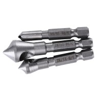 Countersink Drill Bit  Deburring Drill Bit Woodworking Metal Tool 3pcs  Countersink Drill Bit  Deburring Drill Bit Woodworking Metal Tool 3pcs