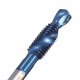 Socoje 6pcs M3-M10 Combination Drill Tap Bit Set  6542 Blue Nano Coated Deburr Countersink Drill Bits