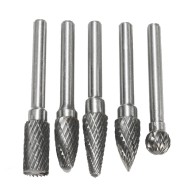 6mm Shank Tungsten Carbide Burr Rotary Cutter file Set Engraving Tool 5pcs  6mm Shank Tungsten Carbide Burr Rotary Cutter file Set Engraving Tool 5pcs