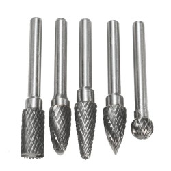 6mm Shank Tungsten Carbide Burr Rotary Cutter file Set Engraving Tool 5pcs  6mm Shank Tungsten Carbide Burr Rotary Cutter file Set Engraving Tool 5pcs