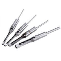 6.35/7.94/9.5/12.7mm Woodworking Square Hole Drill Bit Mortising Chisel 4PCS  6.35/7.94/9.5/12.7mm Woodworking Square Hole Drill Bit Mortising Chisel 4PCS