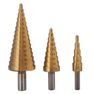 Step Drill Bit Sets Straight Titanium Coated Cone Hole saw Cutter Twist Saw Drill Bit 6PCs Step Drill Bit Sets Straight Titanium Coated Cone Hole saw Cutter Twist Saw Drill Bit 6PCs