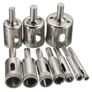 6-32mm Diamond Hole Saw Drill Bit for Glass Ceramic Marble 10pcs  6-32mm Diamond Hole Saw Drill Bit for Glass Ceramic Marble 10pcs