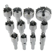 15mm-50mm Hole Saw Cutter Alloy Drill Bit Set for Wood Metal Cutting 12pcs  15mm-50mm Hole Saw Cutter Alloy Drill Bit Set for Wood Metal Cutting 12pcs