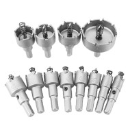 15mm-50mm Hole Saw Cutter Alloy Drill Bit Set for Wood Metal Wood Cutting 12pcs  15mm-50mm Hole Saw Cutter Alloy Drill Bit Set for Wood Metal Wood Cutting 12pcs