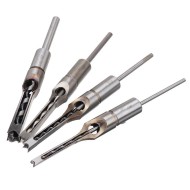 Square Hole Drill Bits Woodworking Auger 1/4 to 1/2 Inch Tool Set 4pcs  Square Hole Drill Bits Woodworking Auger 1/4 to 1/2 Inch Tool Set 4pcs