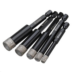6-14mm Vaccum Brazed Diamond Dry Drill Bits Hole Saw Cutter for Granite Marble Ceramic Tile Glass 6-14mm Vaccum Brazed Diamond Dry Drill Bits Hole Saw Cutter for Granite Marble Ceramic Tile Glass